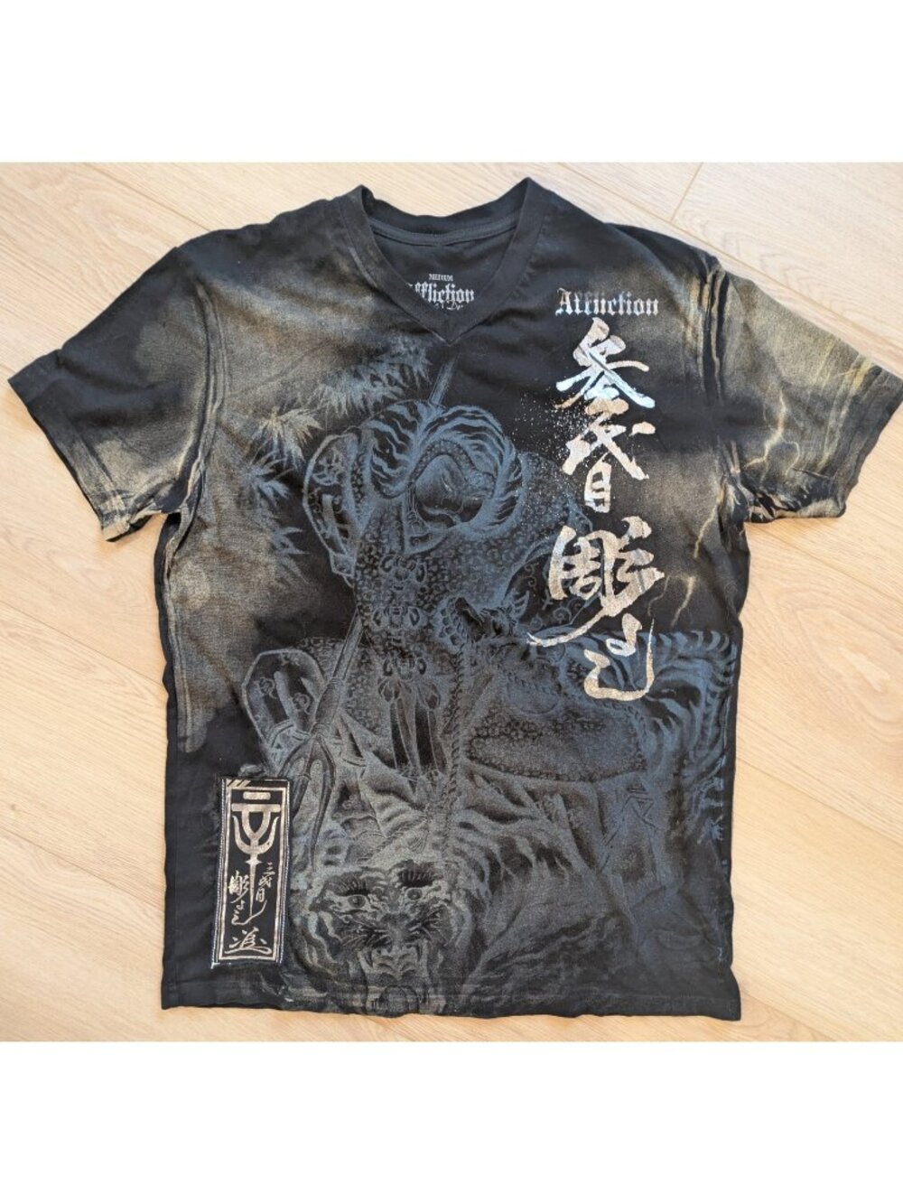 Vtg Affliction 108 Heroes Of The Suikoden By Horiyoshi III Mens M AOP Y2K Shirt